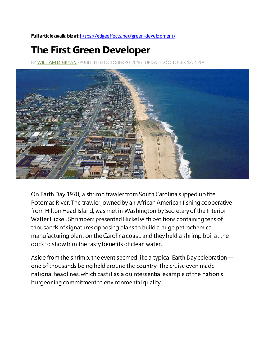 (PDF) The First Green Developer pic