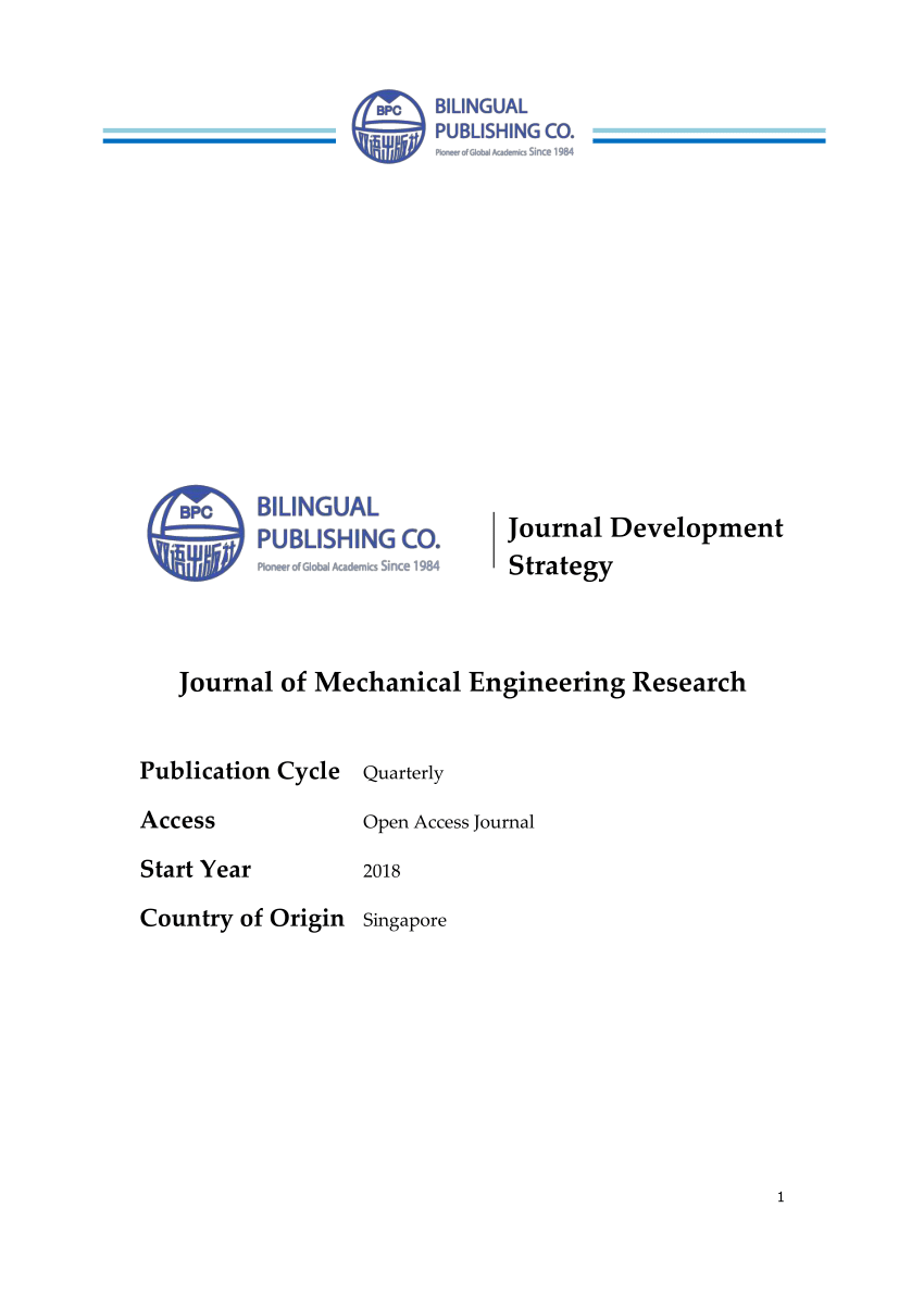 mechanical engineering research papers free download