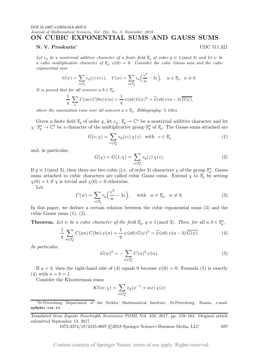 On Cubic Exponential Sums And Gauss Sums