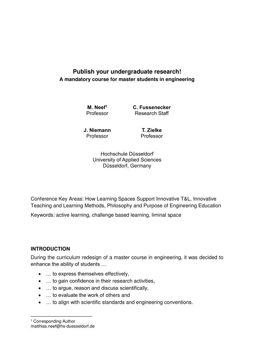 undergraduate research pdf