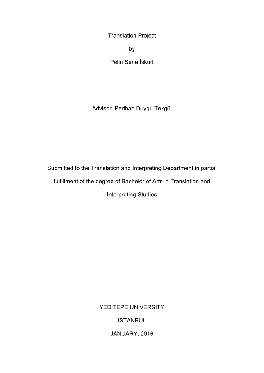 translation thesis pdf