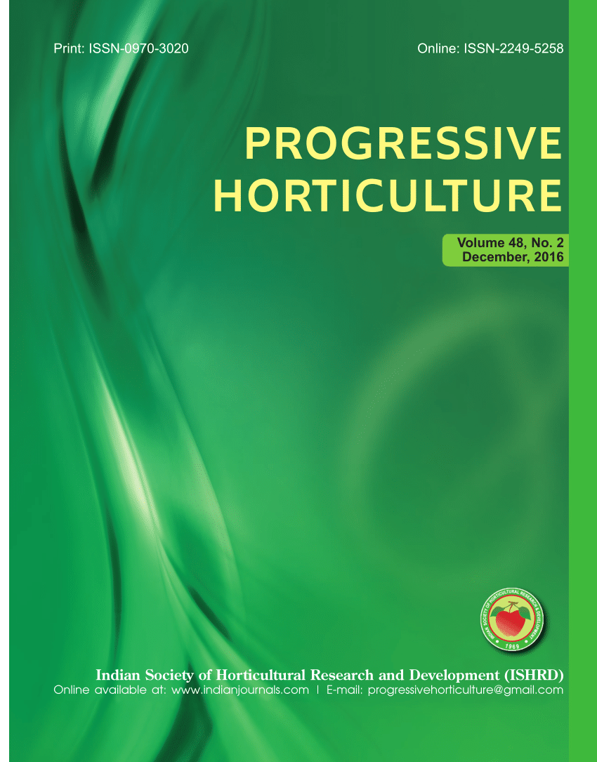 indian journal of horticulture research paper