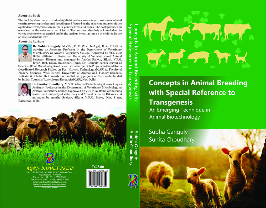 PDF) Concepts in Animal Breeding with Special Reference to Transgenesis, An  Emerging Technique in Animal Biotechnology