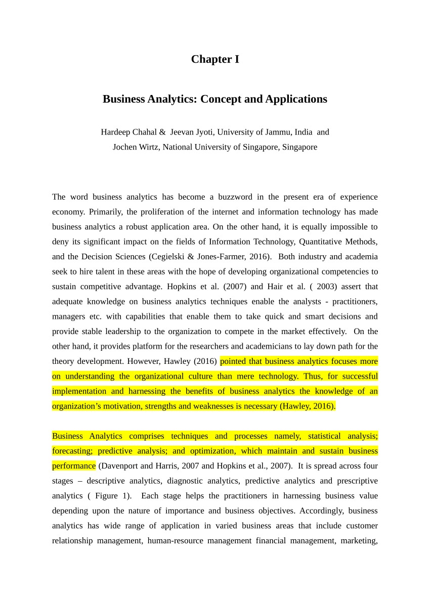 business analytics thesis pdf
