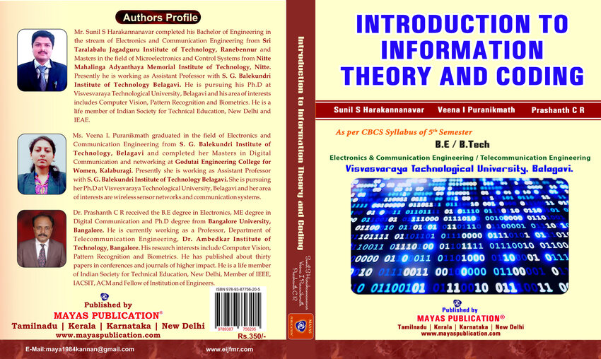 information theory and coding textbook by giridhar pdf