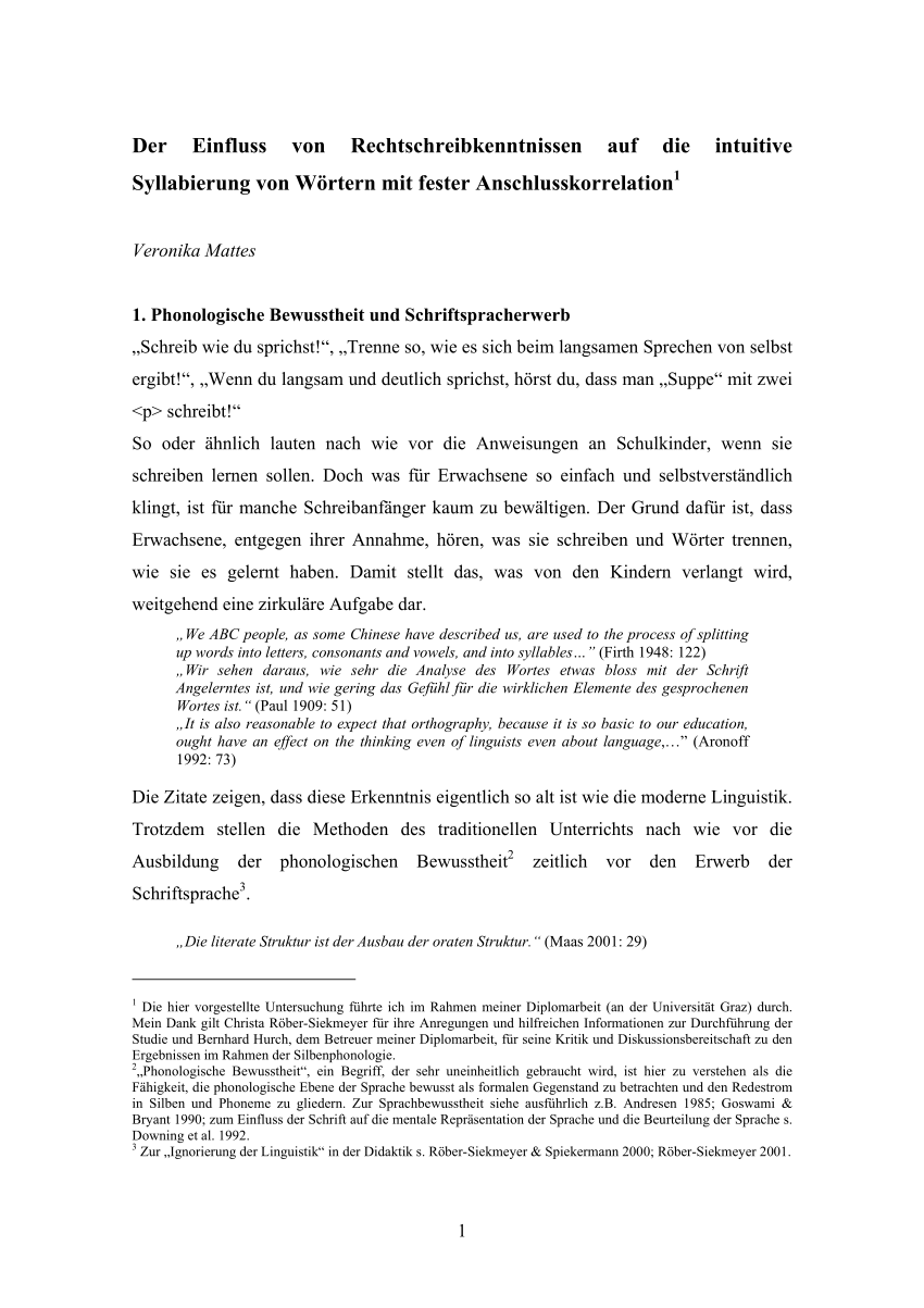 The Syllabic Structure Of Spoken Words Evidence From The