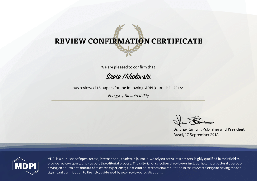 Mdpi Journals Reputation - Revisi Baru