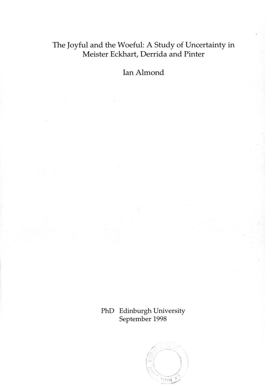 edinburgh university phd thesis guidelines