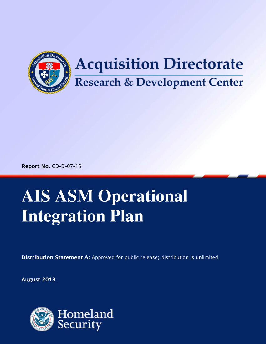 (PDF) AIS ASM Operational Integration Plan