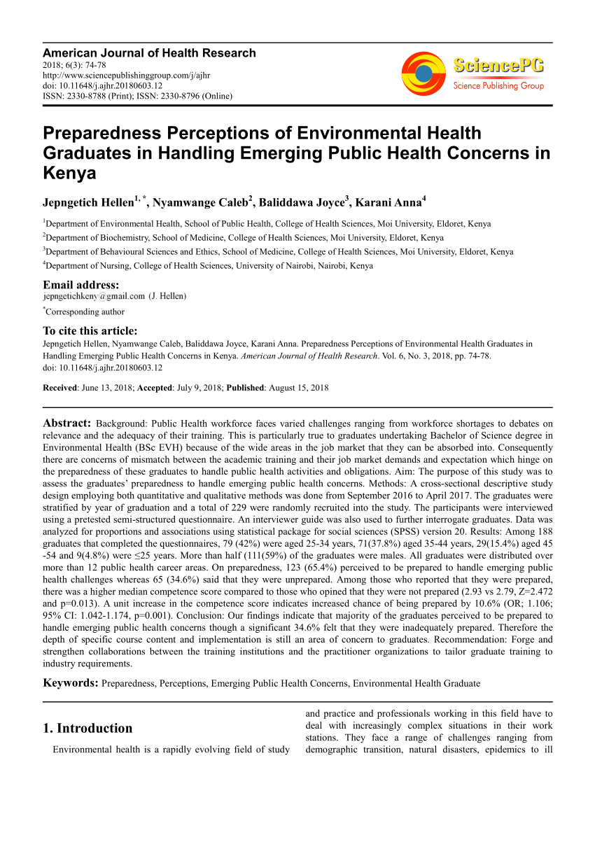 research topics in public health in kenya