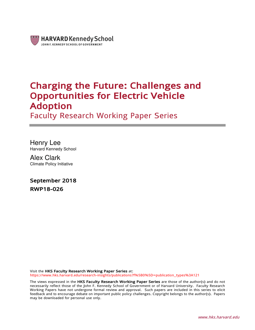 (PDF) Charging the Future Challenges and Opportunities for Electric