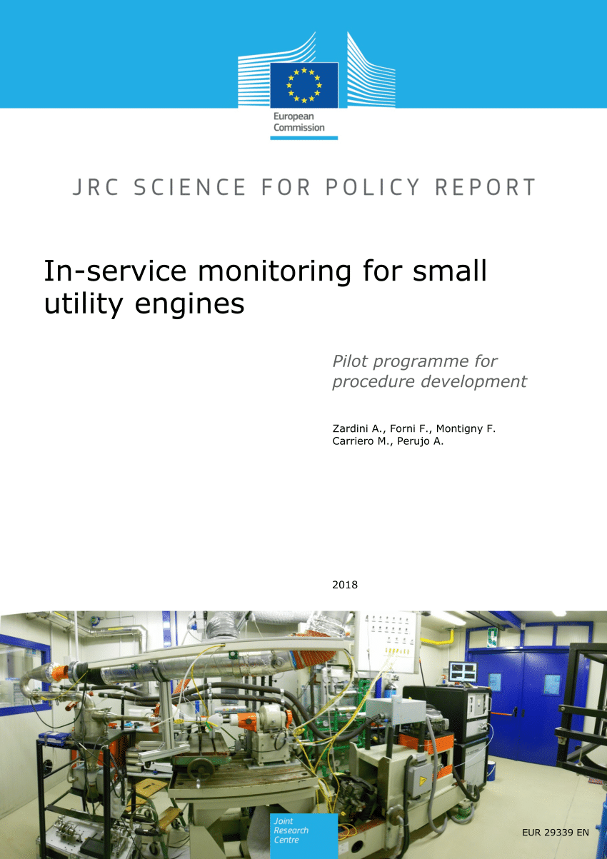 PDF) In-service monitoring for small utility engines: Pilot ...