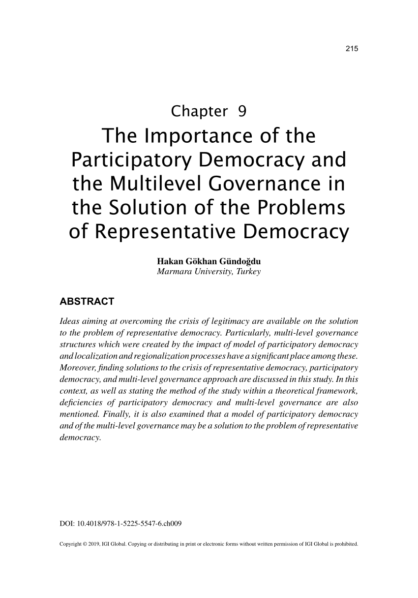 benefits of democratic participation essay