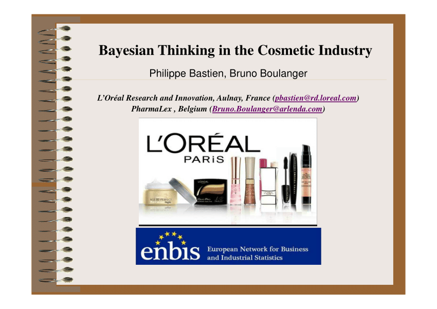 (PDF) Bayesian Thinking in the Cosmetic Industry