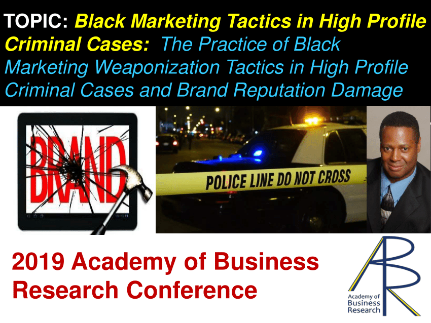 (PDF) CONFERENCE PRESENTATION “Black Marketing Tactics in High Profile