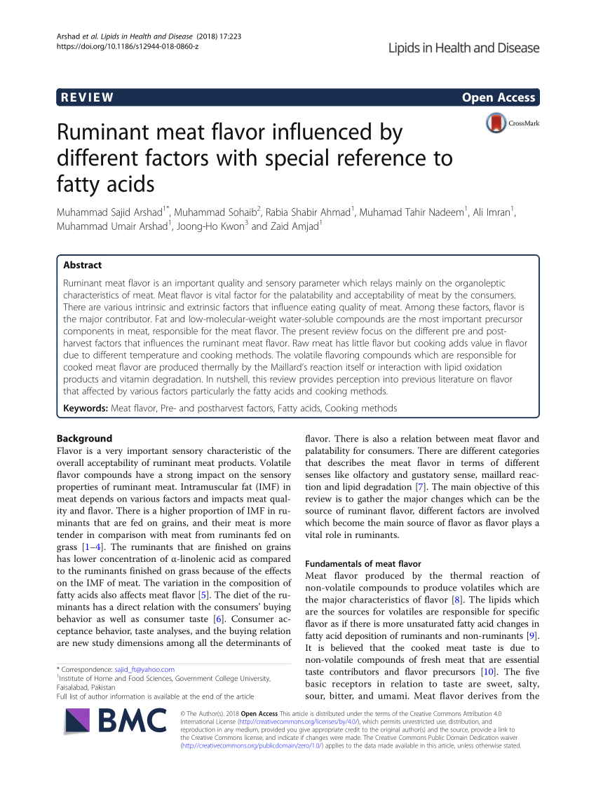 PDF) Ruminant influenced different factors special reference to fatty acids