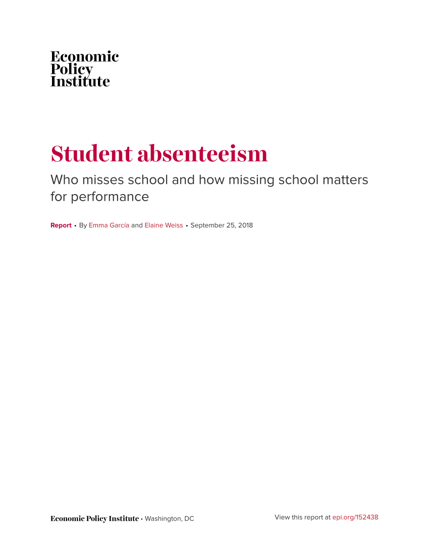 research paper on students absenteeism
