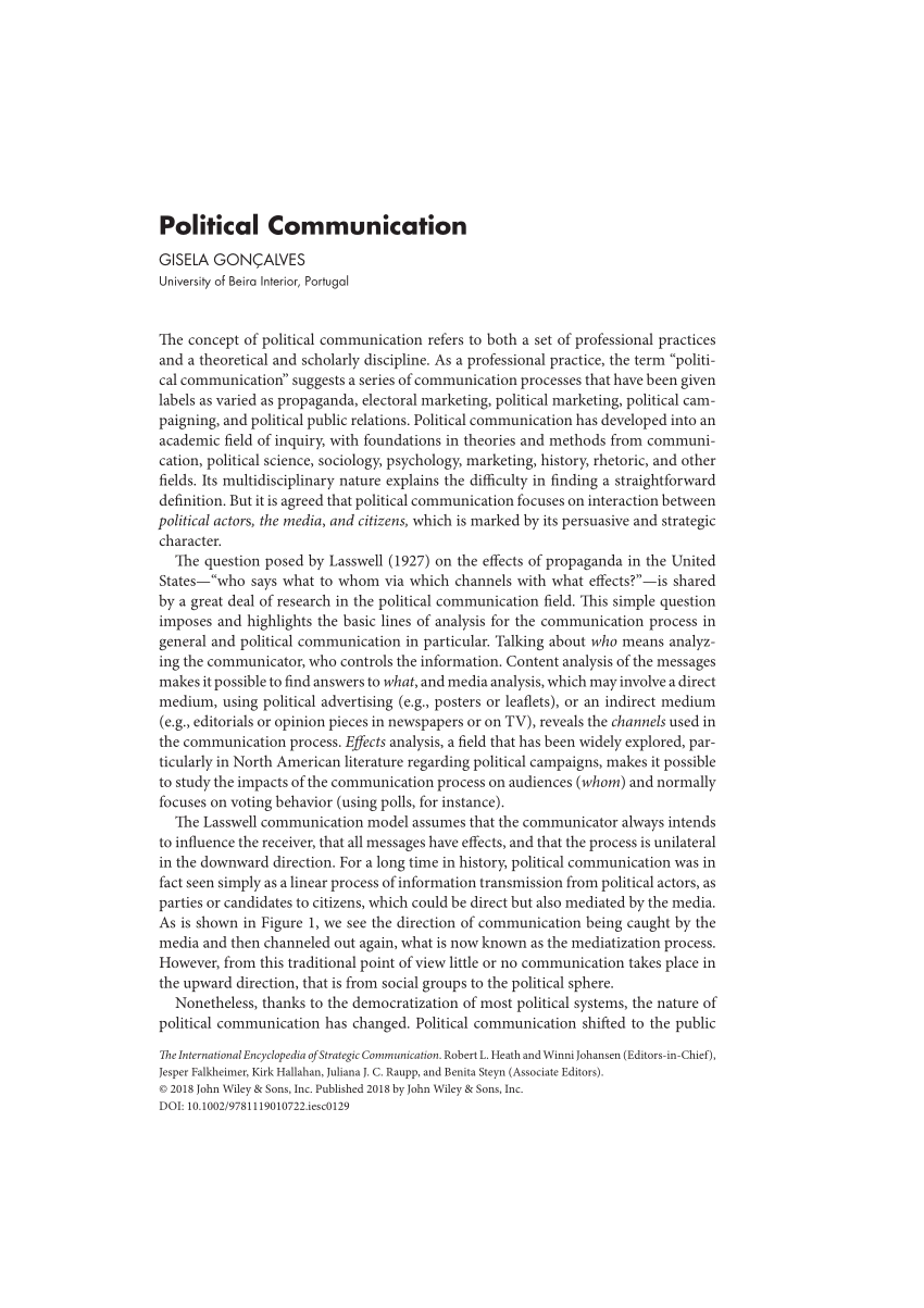 case study on political communication