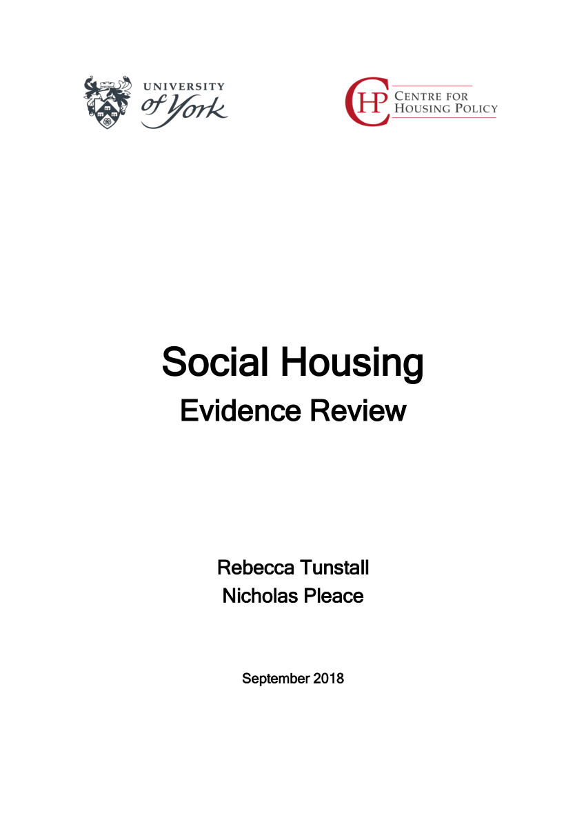 social housing dissertation