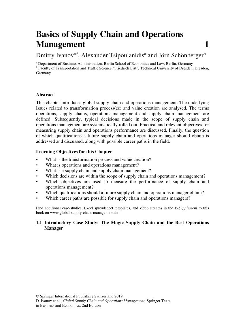 case study operations management pdf