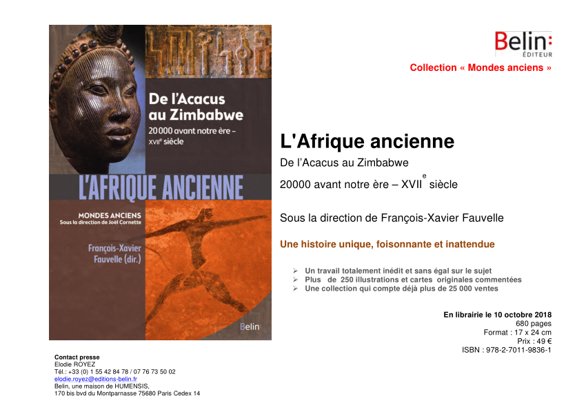 PDF) Collection « Mondes anciens » L'Afrique ancienne