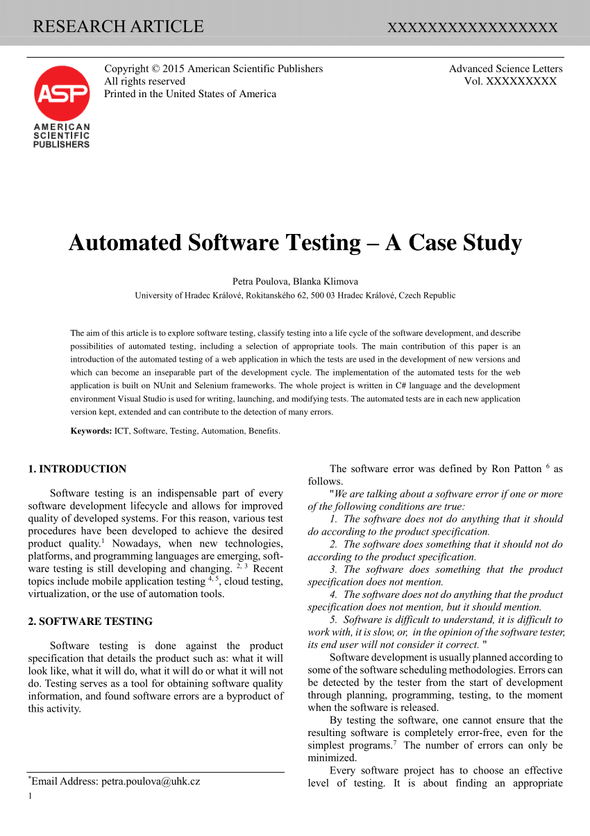 software testing case study questions