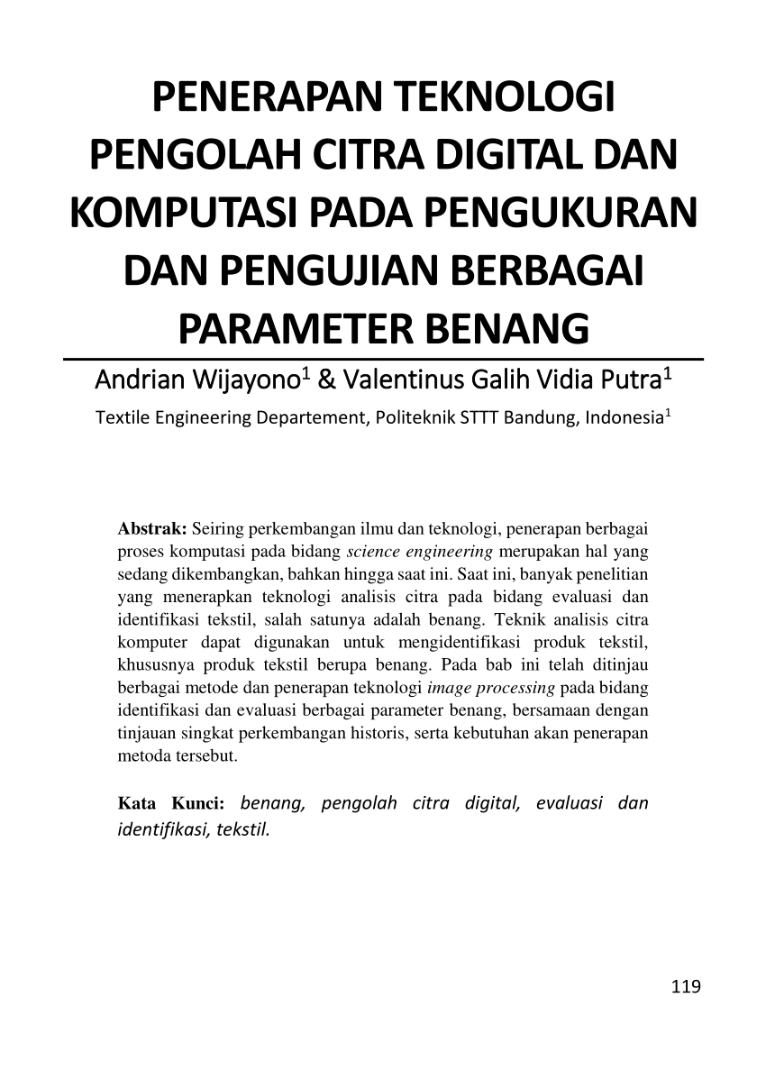 PDF PENERAPAN TEKNOLOGI PENGOLAH CITRA DIGITAL DAN KOMPUTASI PADA