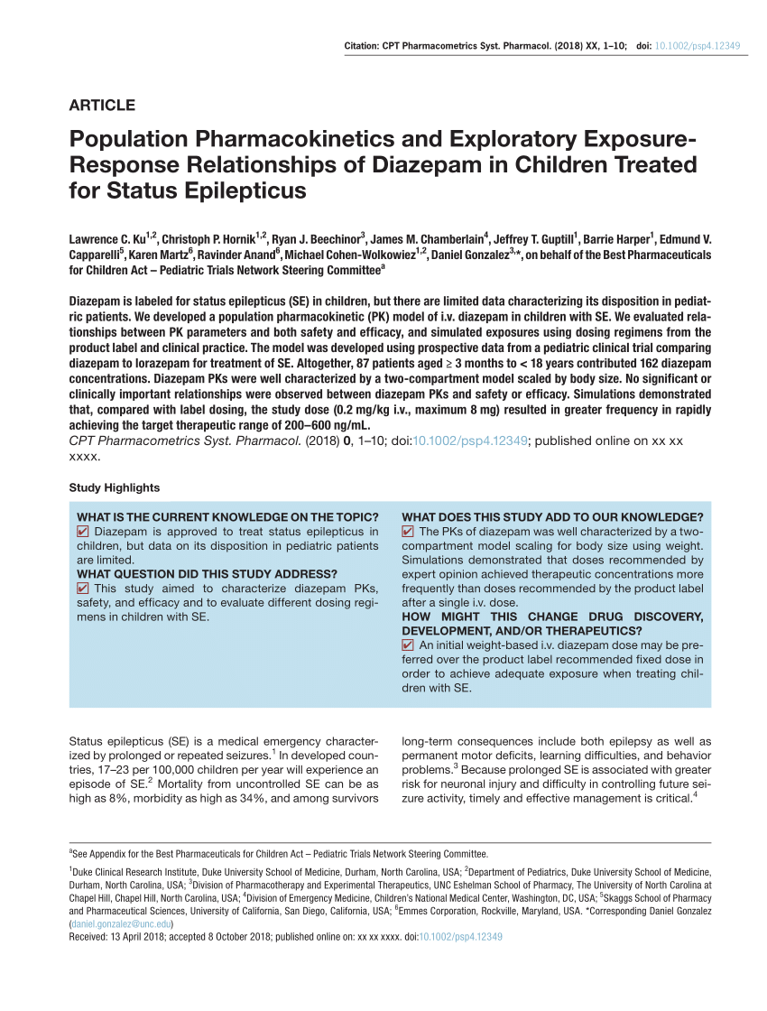 a pediatric epilepticus status clinical diazepam trial for lorazepam randomized vs