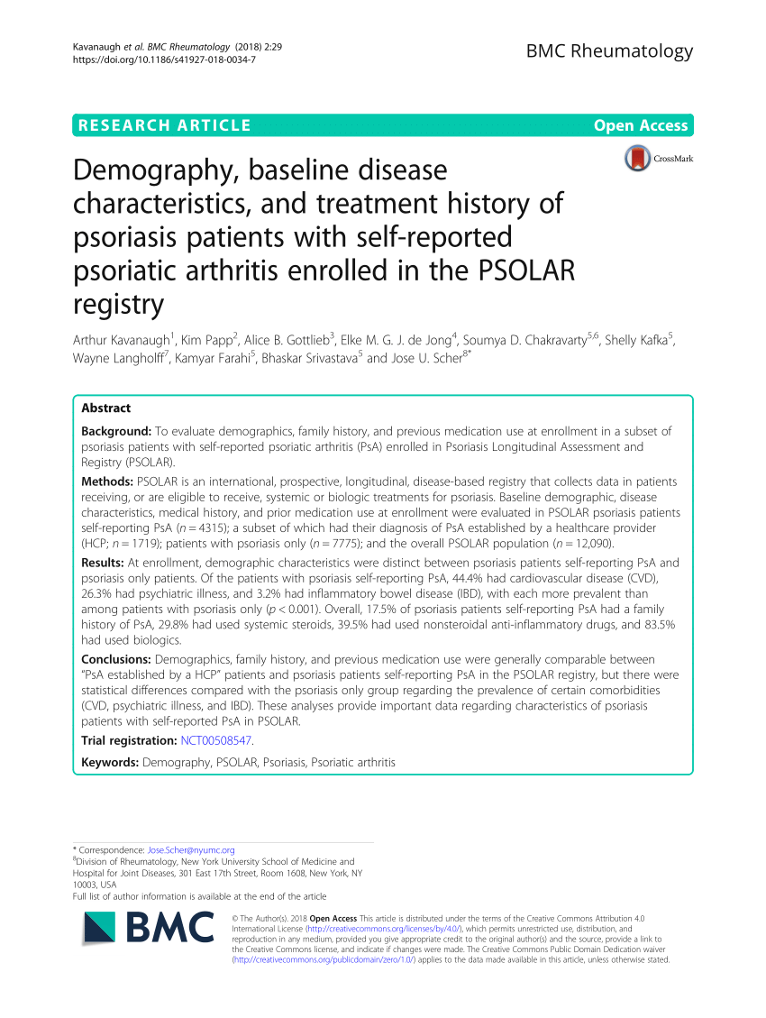 Sex-related differences in patient characteristics, and efficacy and safety  of advanced therapies in randomised clinical trials in psoriatic arthritis:  a systematic literature review and meta-analysis - The Lancet Rheumatology