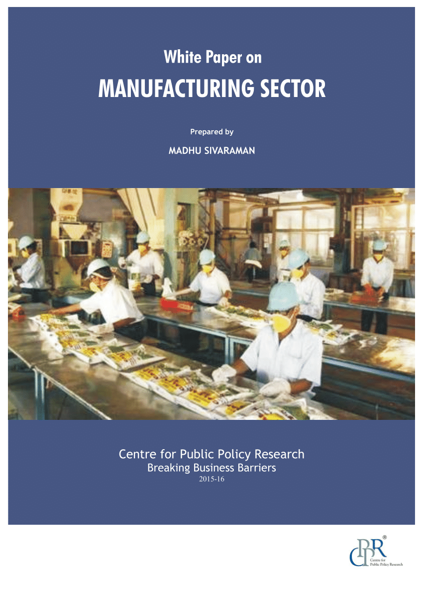 research paper on manufacturing sector