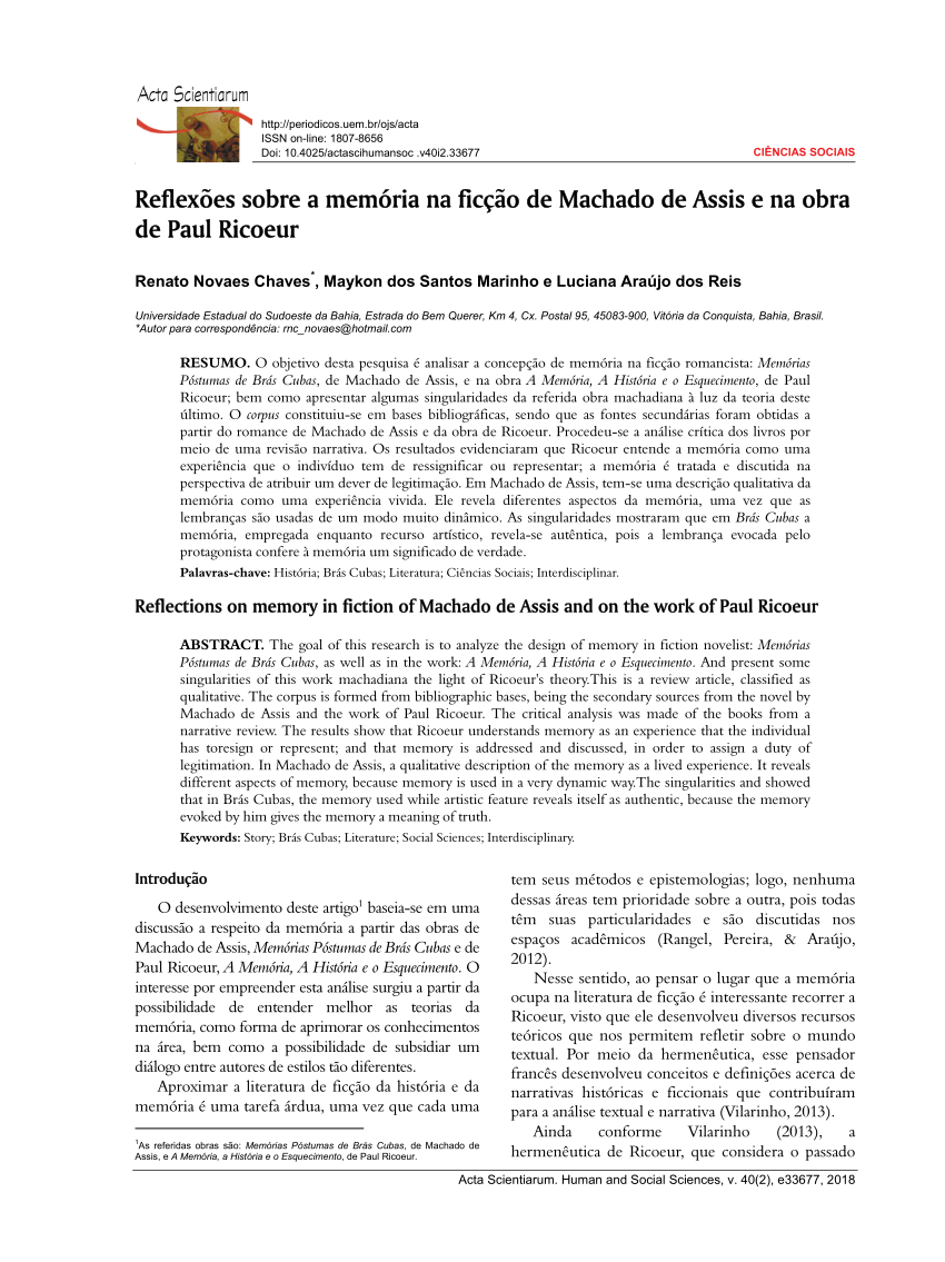 PDF) Abordagens Críticas e Literárias Modernas: reflexões sobre a mente, o  corpo, a memória e a máquina.