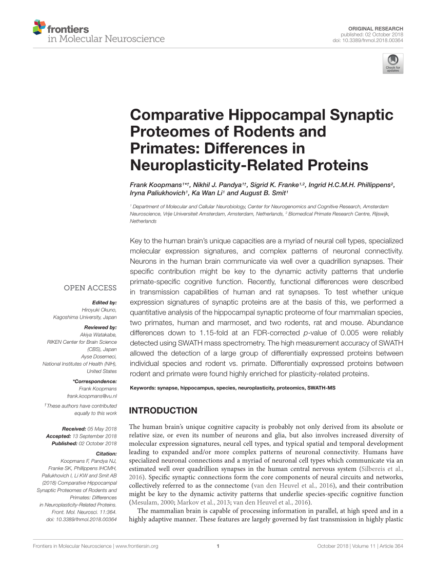 Comparative Hippocampal Proteome and Phosphoproteome in a Niemann