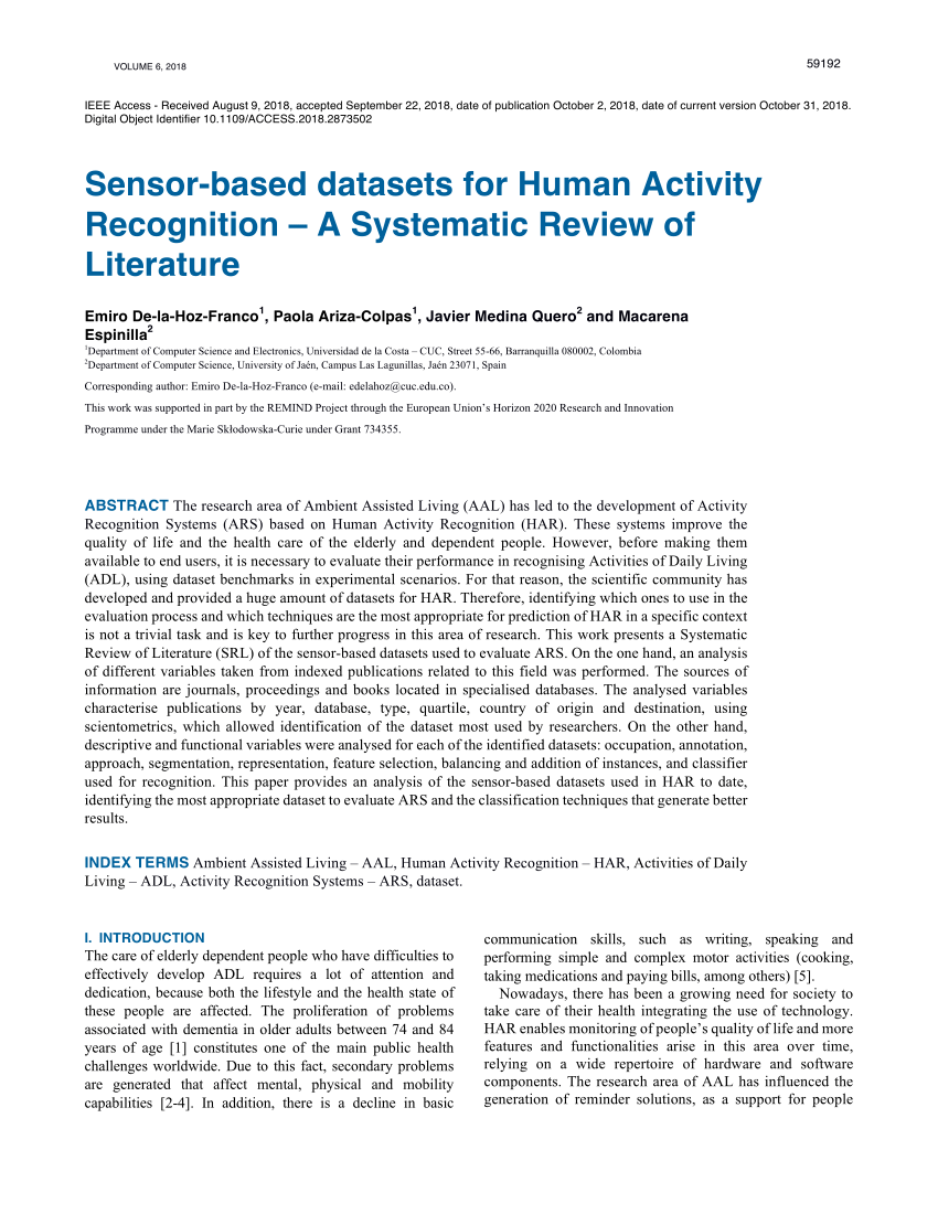 literature review on sensors