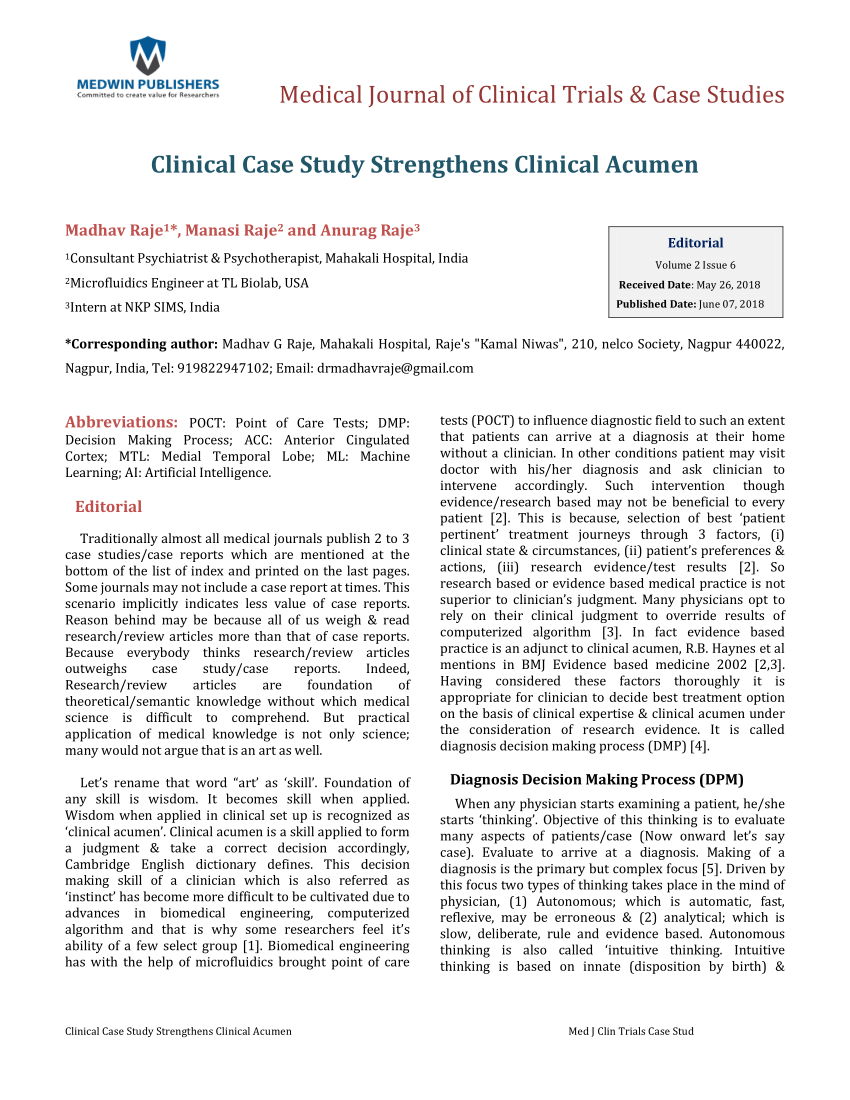 clinical case studies in internal medicine