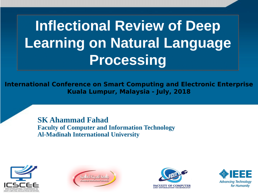 Pdf Inflectional Review Of Deep Learning On Natural Language Processing