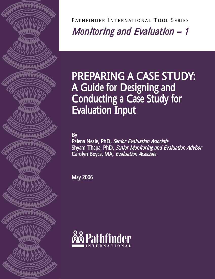 case study monitoring and evaluation