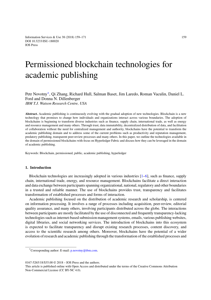 blockchain for scholarly publishing nfais