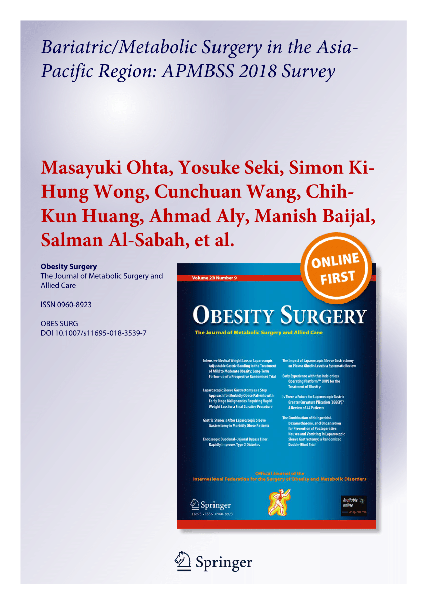 Pdf Bariatric Metabolic Surgery In The Asia Pacific Region Apmbss 2018 Survey - bypassed roblox ids 2018 fresh
