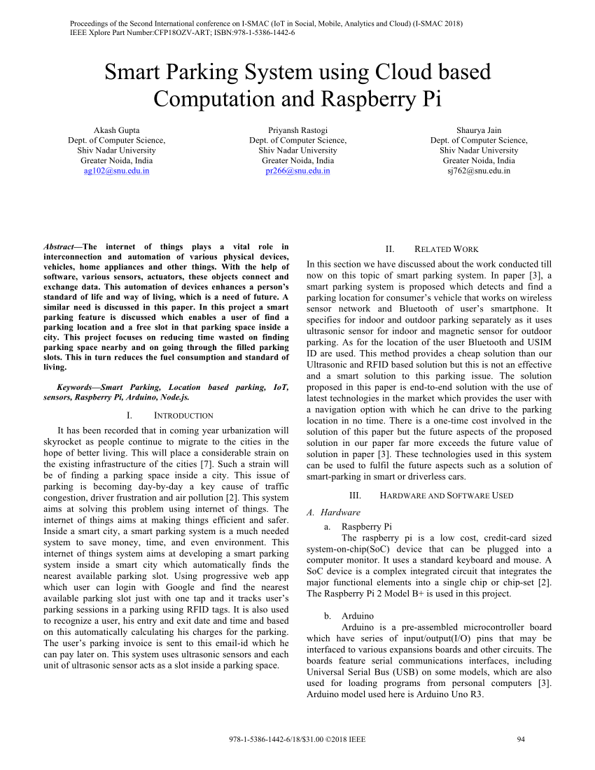 ieee research papers on raspberry pi