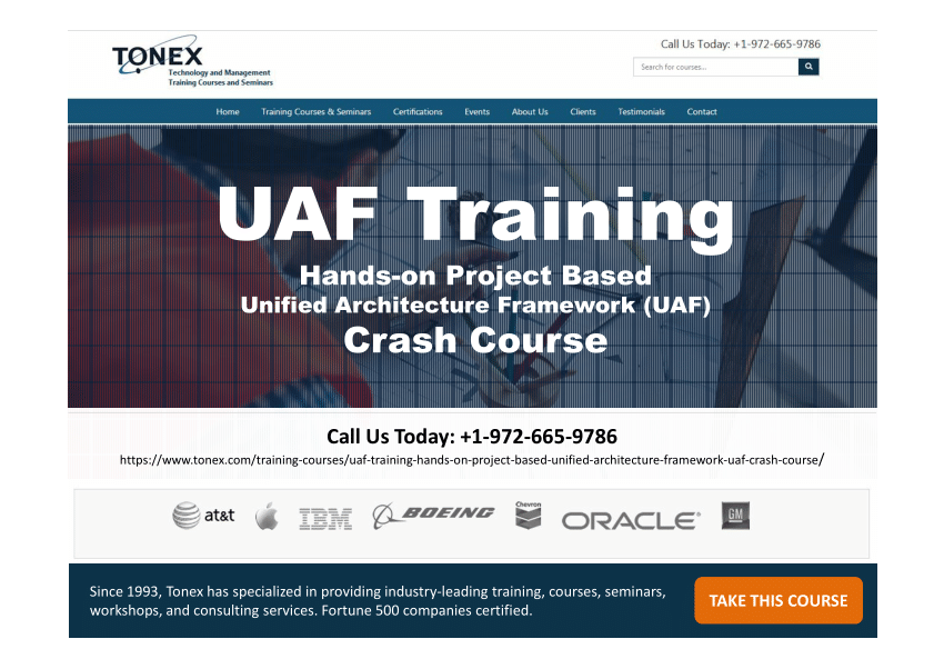 (PDF) UAF Training Handson Project Based Unified Architecture