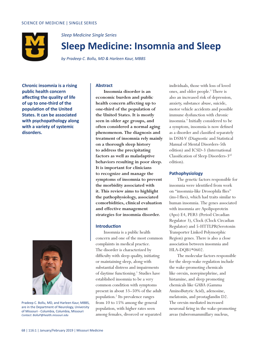 insomnia research paper thesis
