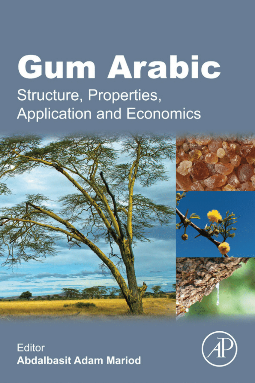 Arabic Gum secretions from the Acacia tree (left) and Arabic Gum