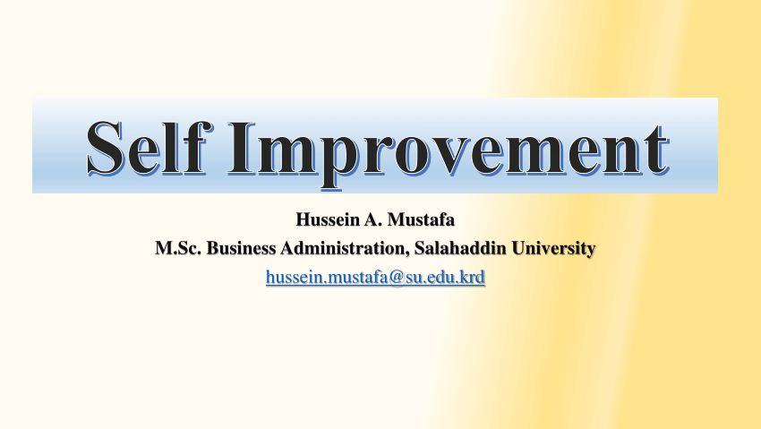 self improvement research articles
