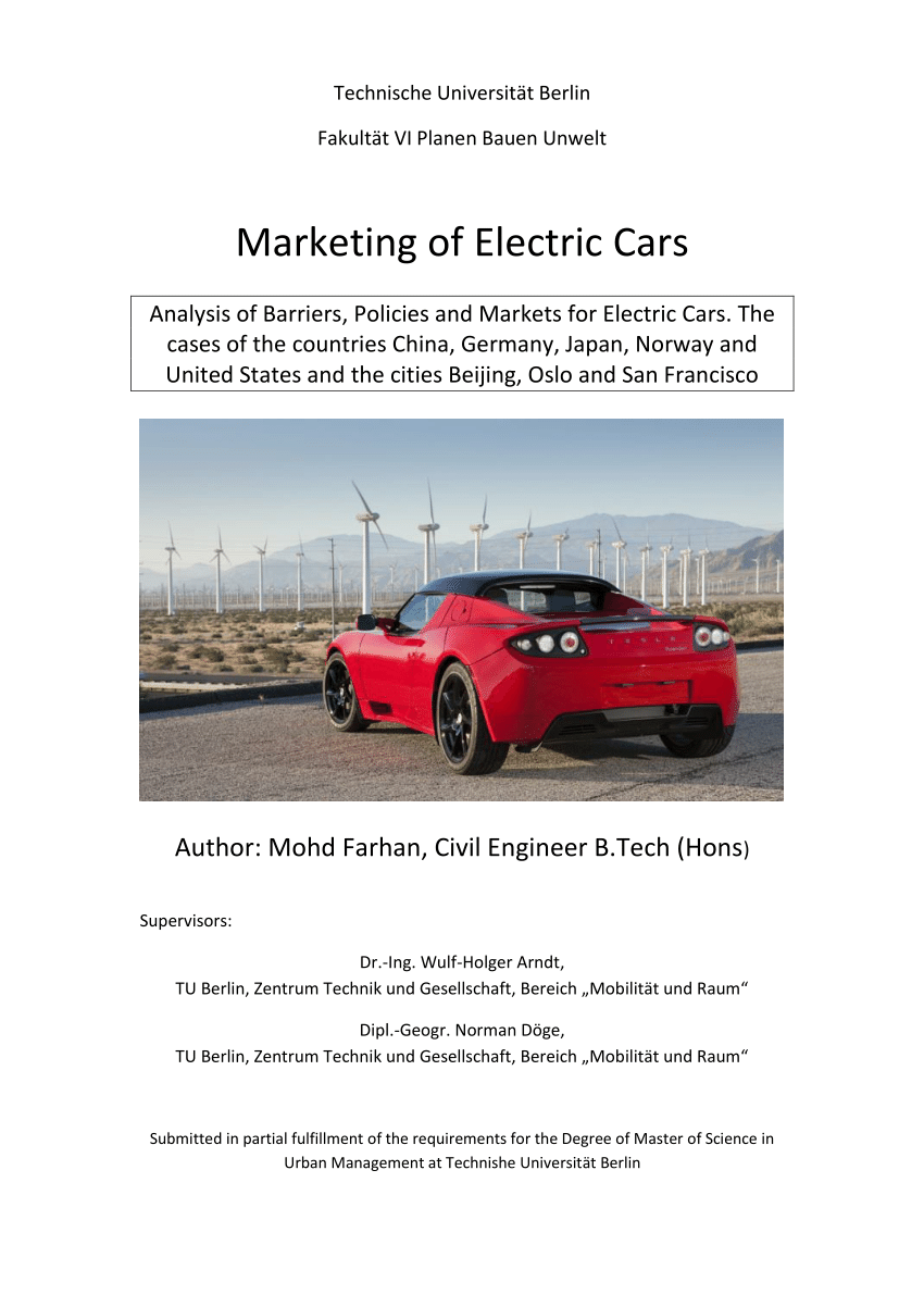 thesis paper on electric cars