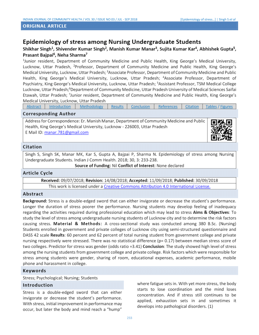 epidemiology case studies for nursing students