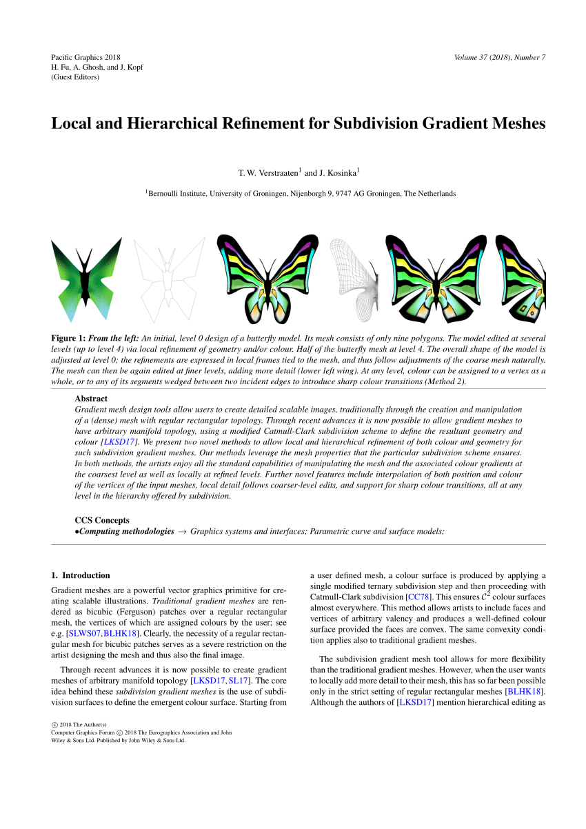 Blending five butterflies. (a)-(e) Input butterflies (112 vertices)