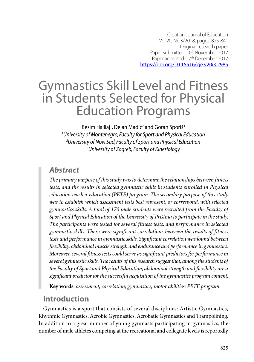 what is gymnastics in physical education essay