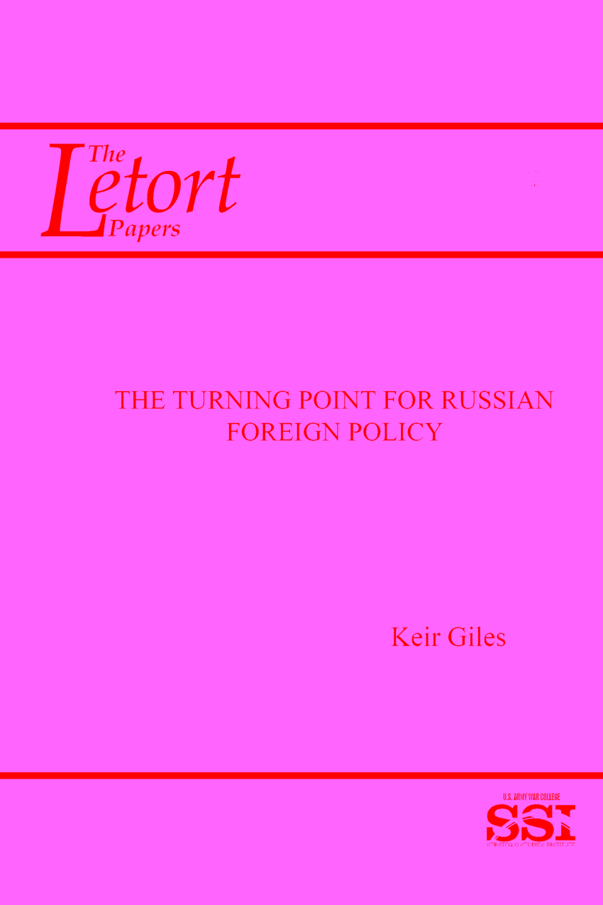 PDF) Defibrillating the Vertical? Putin and Russian Grand Strategy