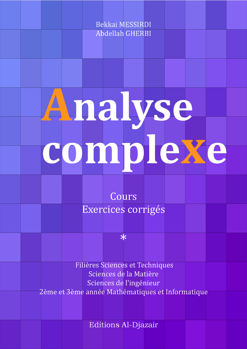 Pdf Analyse Complexe Cours Et Exercices Corrigés 