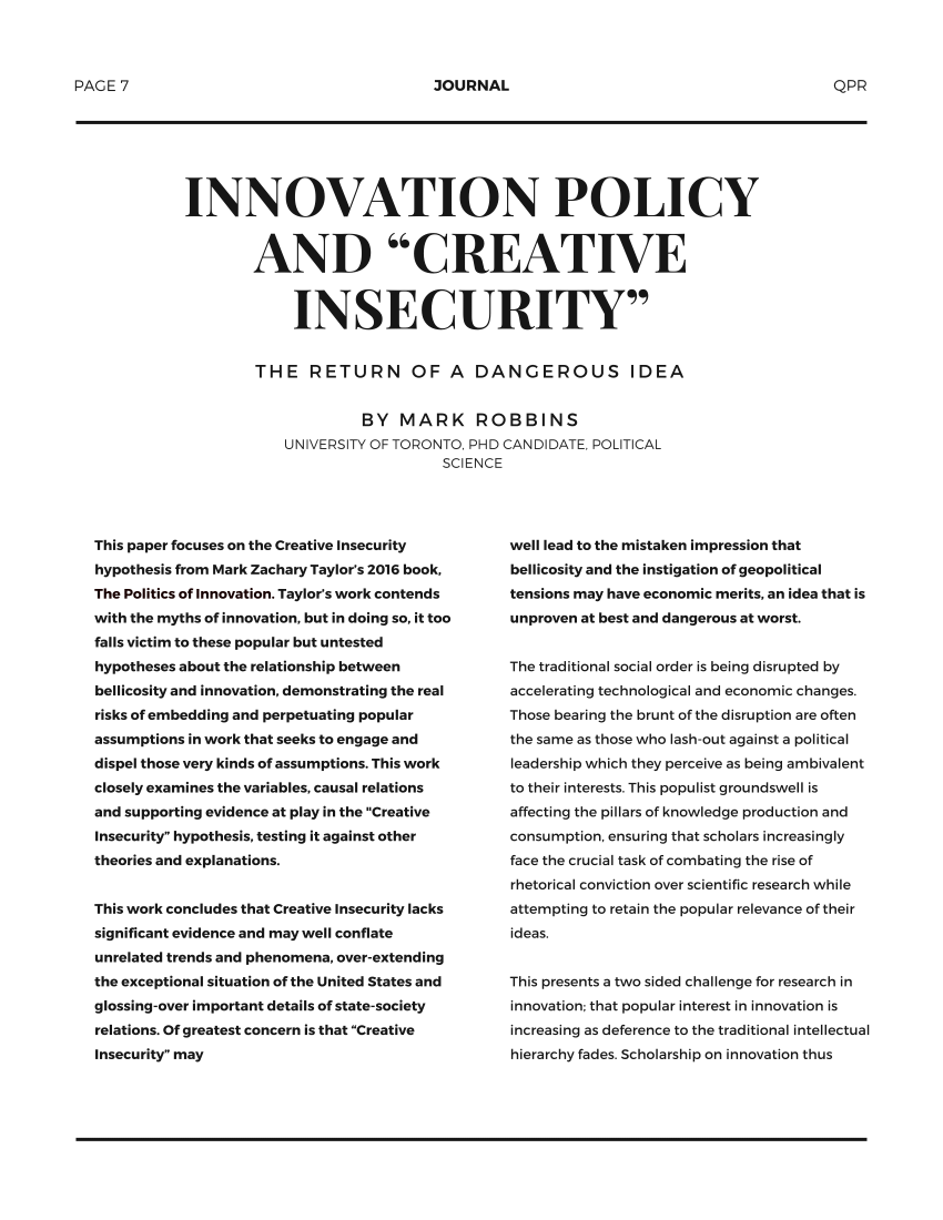 innovation policy case study